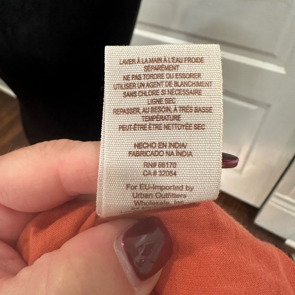 Free People Embroidered Burnt Orange Size S - Picture 7 of 8